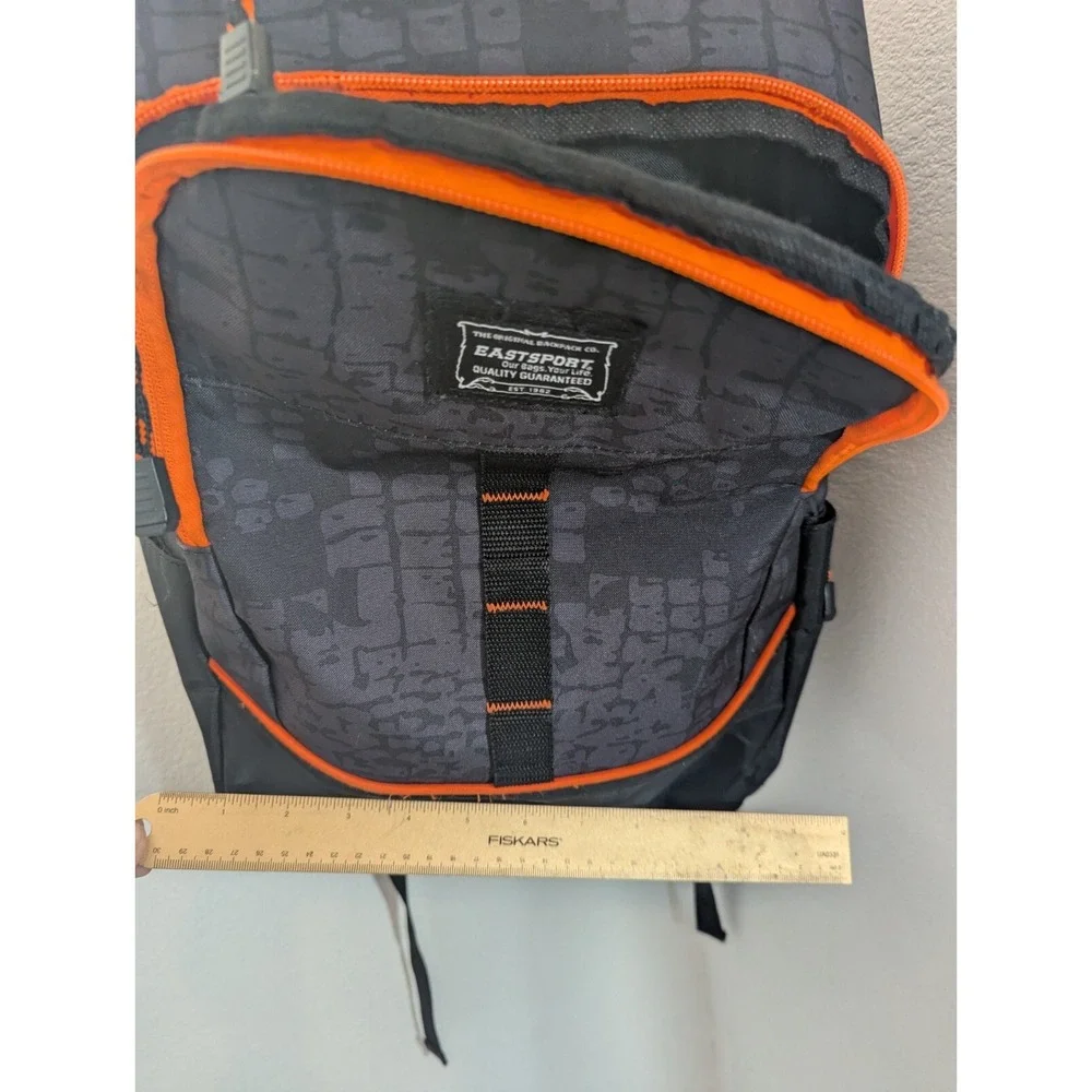 EastSport Backpack Large Black Gray Orange School Daypack Sports Hiking Gorpcore